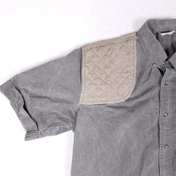 TAG Safari Quilted Shoulder Shooting Shirt XL Gray - Picture 4 of 10